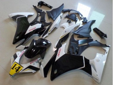 Preto Branco Denso Rizoma 14 Carenagem Moto Honda CBR 500RR 2013-2015