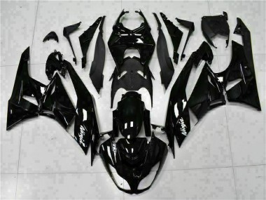 Preto Branco Ninja Carenagem Moto Kawasaki ZX6R 2009-2012