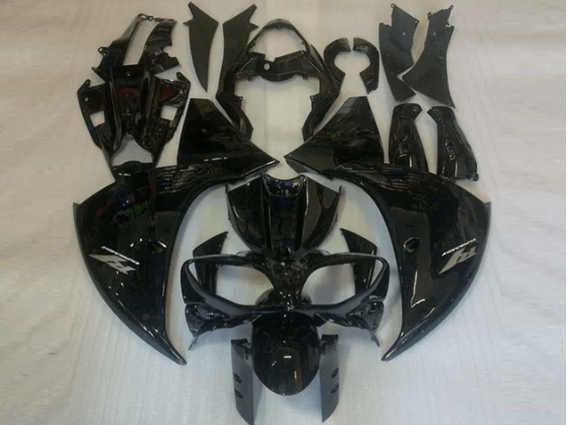 Preto Brilhante Carroçaria Moto Yamaha R1 2012-2014 Preto Brilhante Carroçaria Moto Yamaha R1 2012-2014
