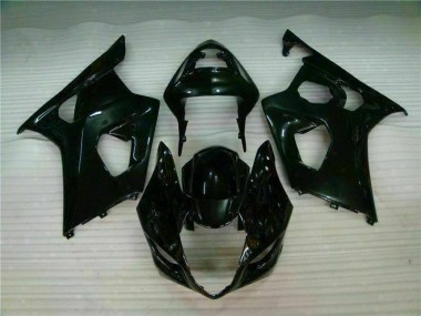 Preto Brilhante Injeção Kits Carenagem Moto Suzuki GSXR 1000 K3 2003-2004