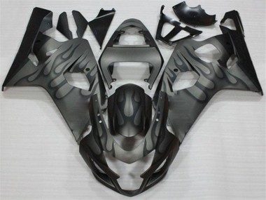 Preto Cinzento Carenagem Moto Suzuki GSXR 600 / 750 K4 2004-2005