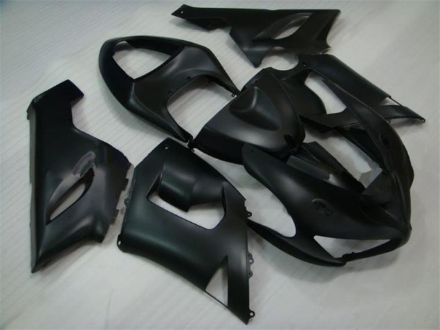Preto Fosco Carenagem Moto Kawasaki ZX6R 2005-2006 Preto Fosco Carenagem Moto Kawasaki ZX6R 2005-2006