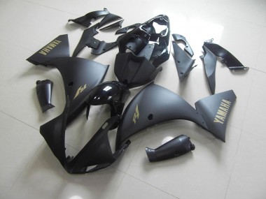 Preto Fosco Ouro Adesivo Carenagem Moto Yamaha R1 2012-2014