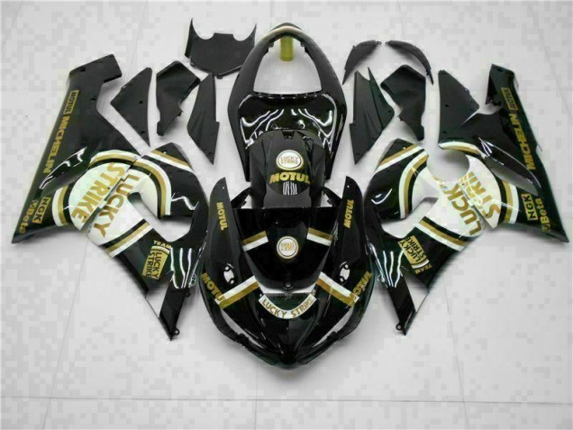 Preto Kit Carenagem Moto Kawasaki ZX6R 2005-2006 Preto Kit Carenagem Moto Kawasaki ZX6R 2005-2006