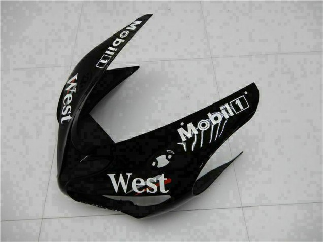 Preto Kit Completo Carenagem Moto Kawasaki ZX6R 2005-2006 Preto Kit Completo Carenagem Moto Kawasaki ZX6R 2005-2006