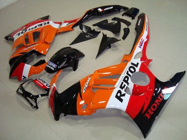 Preto Laranja Repsol Carenagem Moto & Plástico Moto Honda CBR 600 F3 1995-1998