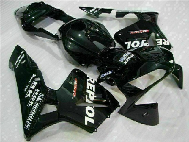 Preto Moto Plástico Honda CBR 600RR 2003-2004 Preto Moto Plástico Honda CBR 600RR 2003-2004