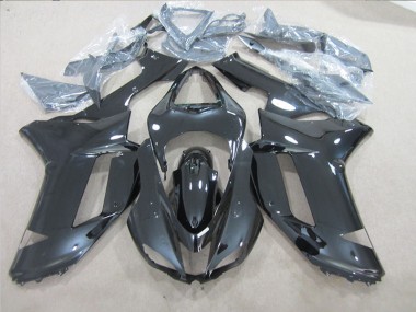 Preto Moto Plásticos Kawasaki ZX6R 2007-2008