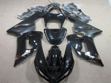 Preto Ninja 636 Moto Plástico Kawasaki ZX6R 2005-2006