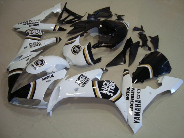 Preto Ouro Branco Carenagem Moto Yamaha R1 2004-2006 Preto Ouro Branco Carenagem Moto Yamaha R1 2004-2006