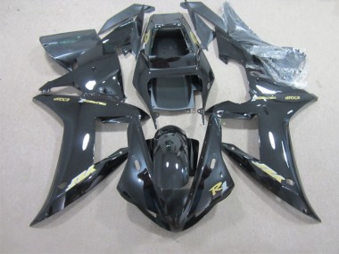 Preto & Ouro Decalque Carenagem Moto Yamaha R1 2002-2003