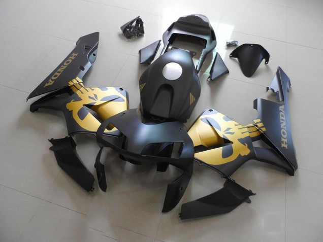 Preto Ouro Decalque Kit Carenagem Moto Honda CBR 600RR 2003-2004 Preto Ouro Decalque Kit Carenagem Moto Honda CBR 600RR 2003-2004