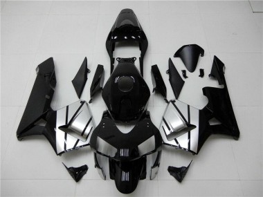 Preto Prata Carenagem Moto Honda CBR 600RR 2003-2004