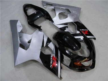 Preto Prata Carenagem Moto Suzuki GSXR 600 / 750 K4 2004-2005