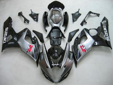 Preto Prata Cinzento Carenagem Moto Suzuki GSXR 1000 K5 2005-2006