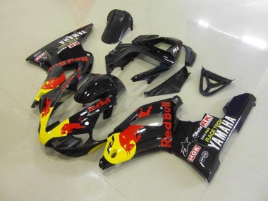 Preto Red Bull Carenagem Moto Yamaha R1 2000-2001