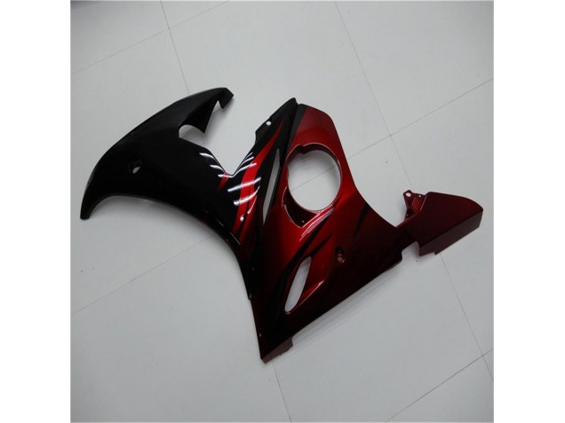 Preto Vermelho Carenagem Moto Yamaha R6 2003-2005 Preto Vermelho Carenagem Moto Yamaha R6 2003-2005