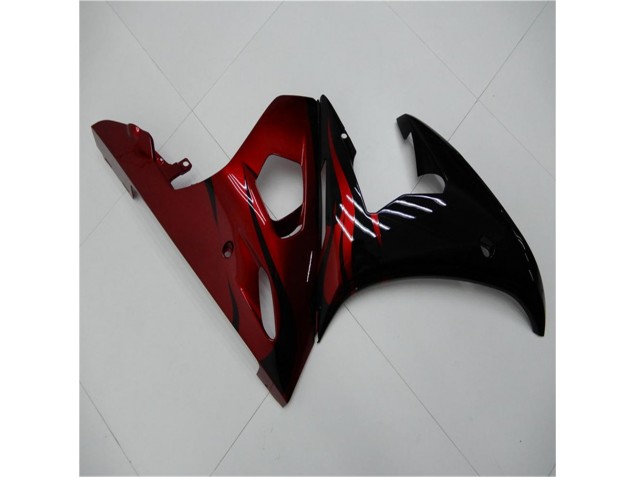 Preto Vermelho Carenagem Moto Yamaha R6 2003-2005 Preto Vermelho Carenagem Moto Yamaha R6 2003-2005