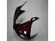 Preto Vermelho Chama Moto Plástico Yamaha R6 2003-2005 Preto Vermelho Chama Moto Plástico Yamaha R6 2003-2005