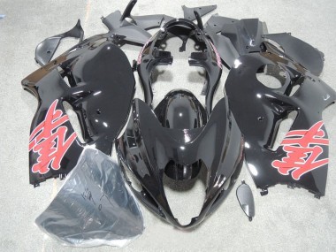 Preto Vermelho Decalque Carenagem Moto Suzuki GSXR 1300 Hayabusa 1996-2007