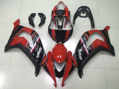 Preto Vermelho Ninja Carenagem Moto Kawasaki ZX10R 2016-2019