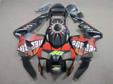 Preto Vermelho Repsol 46 Carenagem Moto Honda CBR 600RR 2003-2004