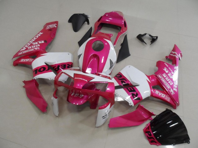 Rosa Repsol Kits Completo Carenagem Moto Honda CBR 600RR 2003-2004 Rosa Repsol Kits Completo Carenagem Moto Honda CBR 600RR 2003-2004
