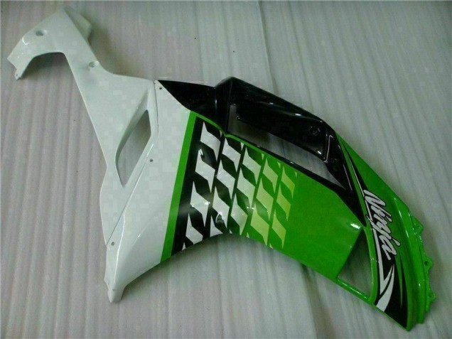 Verde Branco Ninja Carenagem Moto Kawasaki ZX6R 2007-2008 Verde Branco Ninja Carenagem Moto Kawasaki ZX6R 2007-2008