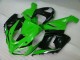 Verde Branco Preto Carenagem Moto Kawasaki ZX6R 2005-2006 Verde Branco Preto Carenagem Moto Kawasaki ZX6R 2005-2006