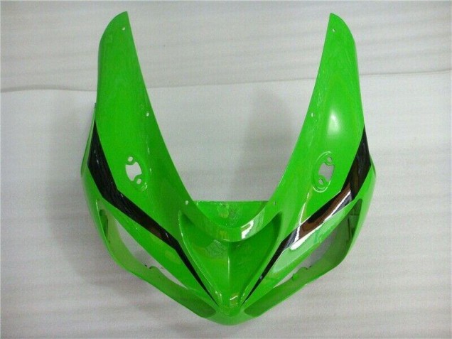 Verde Branco Preto Carenagem Moto Kawasaki ZX6R 2005-2006 Verde Branco Preto Carenagem Moto Kawasaki ZX6R 2005-2006