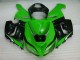 Verde Branco Preto Carenagem Moto Kawasaki ZX6R 2005-2006 Verde Branco Preto Carenagem Moto Kawasaki ZX6R 2005-2006