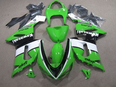 Verde Branco Preto Ninja 636 Carenagem Moto Kawasaki ZX6R 2005-2006