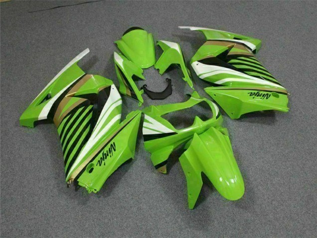 Verde Branco Preto Ninja Carenagem Moto Kawasaki EX250 2008-2012 Verde Branco Preto Ninja Carenagem Moto Kawasaki EX250 2008-2012
