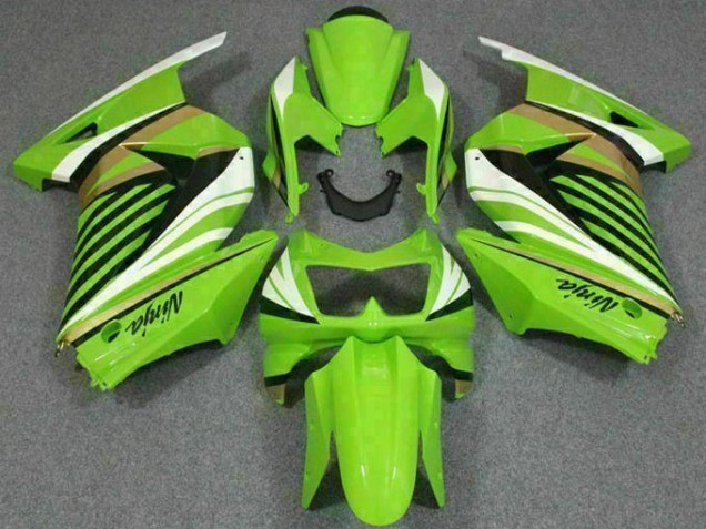 Verde Branco Preto Ninja Carenagem Moto Kawasaki EX250 2008-2012 Verde Branco Preto Ninja Carenagem Moto Kawasaki EX250 2008-2012