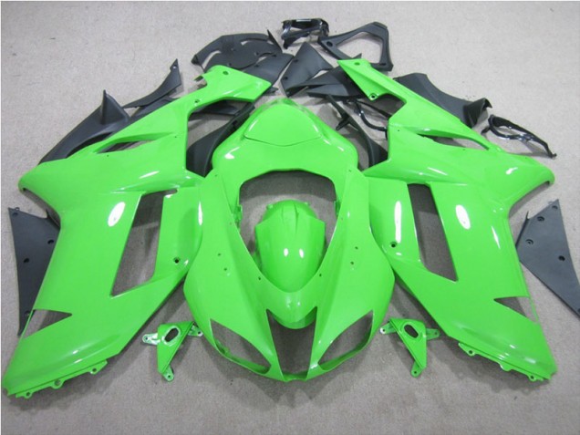 Verde Carenagem Moto Kawasaki ZX6R 2007-2008 Verde Carenagem Moto Kawasaki ZX6R 2007-2008