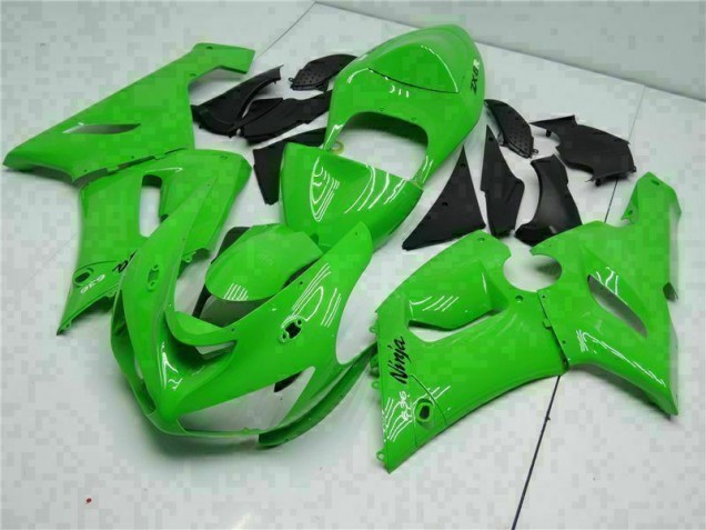 Verde Kit Carenagem Moto Kawasaki ZX6R 2005-2006 Verde Kit Carenagem Moto Kawasaki ZX6R 2005-2006