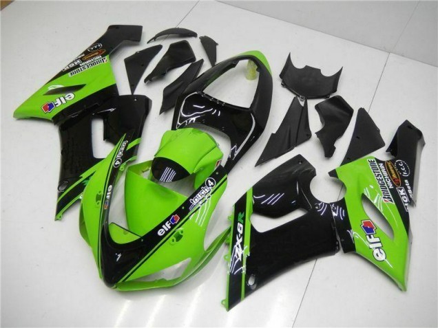 Verde Kits Carenagem Moto Kawasaki ZX6R 2005-2006 Verde Kits Carenagem Moto Kawasaki ZX6R 2005-2006