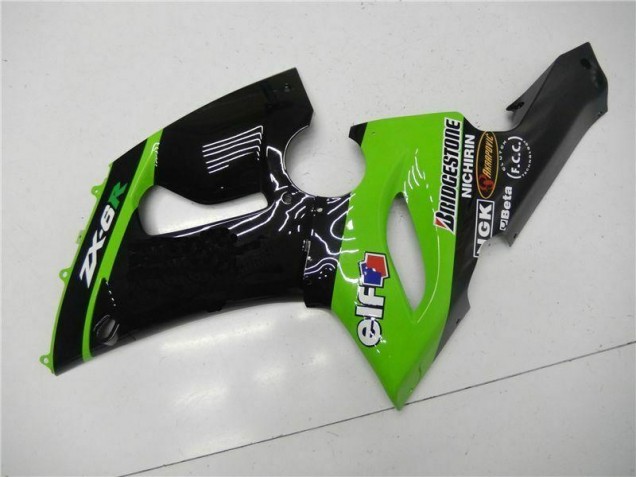 Verde Kits Carenagem Moto Kawasaki ZX6R 2005-2006 Verde Kits Carenagem Moto Kawasaki ZX6R 2005-2006
