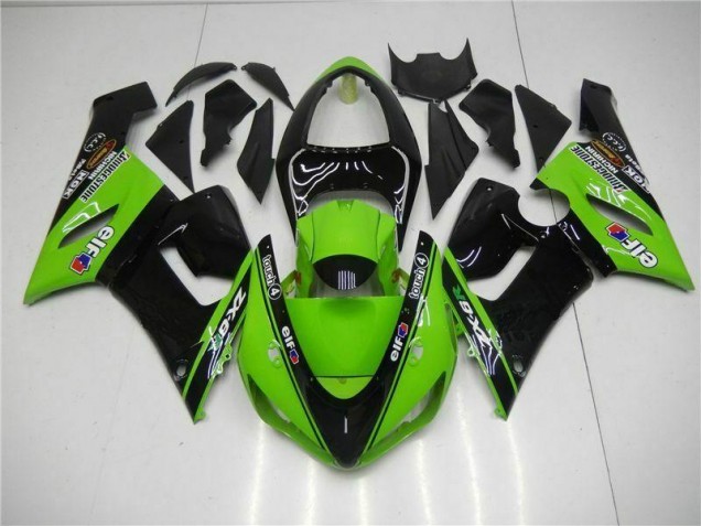 Verde Kits Carenagem Moto Kawasaki ZX6R 2005-2006 Verde Kits Carenagem Moto Kawasaki ZX6R 2005-2006