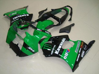 Verde Monster Carenagem Moto Kawasaki ZX6R 2000-2002