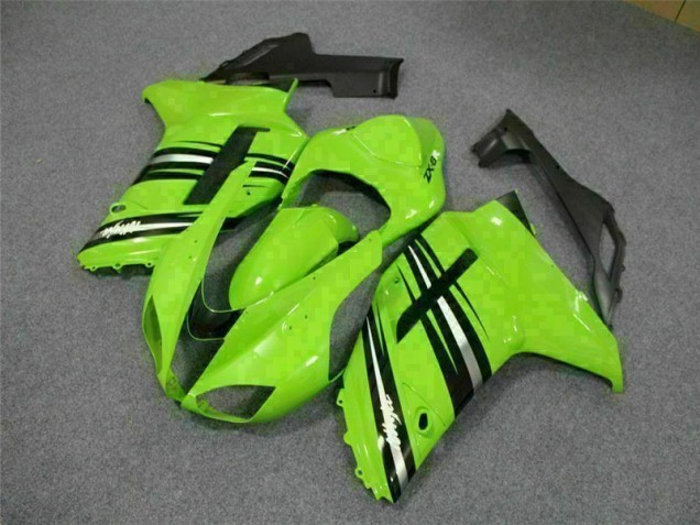 Verde Preto Carenagem & Plástico Moto Kawasaki ZX6R 2007-2008 Verde Preto Carenagem & Plástico Moto Kawasaki ZX6R 2007-2008