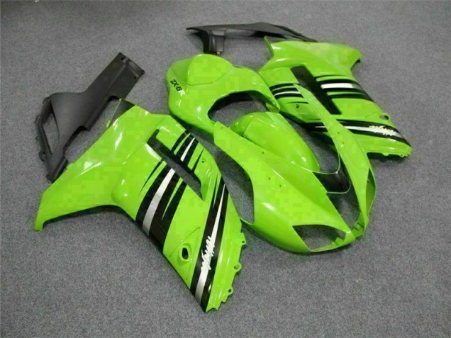 Verde Preto Carenagem & Plástico Moto Kawasaki ZX6R 2007-2008 Verde Preto Carenagem & Plástico Moto Kawasaki ZX6R 2007-2008