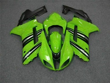 Verde Preto Carenagem & Plástico Moto Kawasaki ZX6R 2007-2008