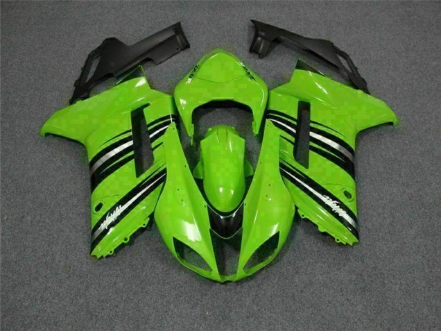 Verde Preto Carenagem & Plástico Moto Kawasaki ZX6R 2007-2008 Verde Preto Carenagem & Plástico Moto Kawasaki ZX6R 2007-2008