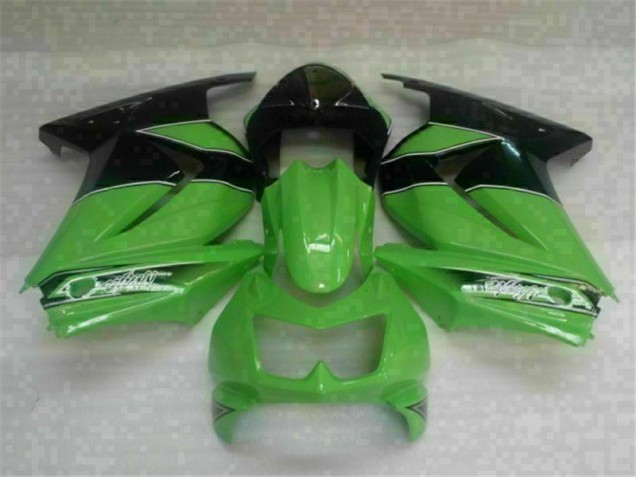 Verde Preto Carroçaria Moto Kawasaki EX250 2008-2012 Verde Preto Carroçaria Moto Kawasaki EX250 2008-2012