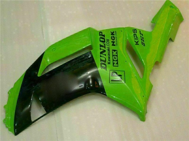 Verde Preto Dunlop Carenagem Moto Kawasaki ZX6R 2007-2008 Verde Preto Dunlop Carenagem Moto Kawasaki ZX6R 2007-2008