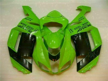 Verde Preto Dunlop Carenagem Moto Kawasaki ZX6R 2007-2008