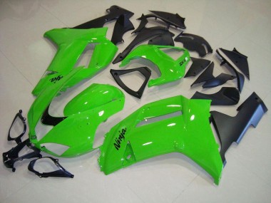 Verde Preto Fosco Carenagem Moto Kawasaki ZX6R 2007-2008