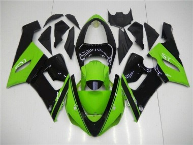 Verde Preto Injeção Kit Carenagem Kawasaki ZX6R 2005-2006