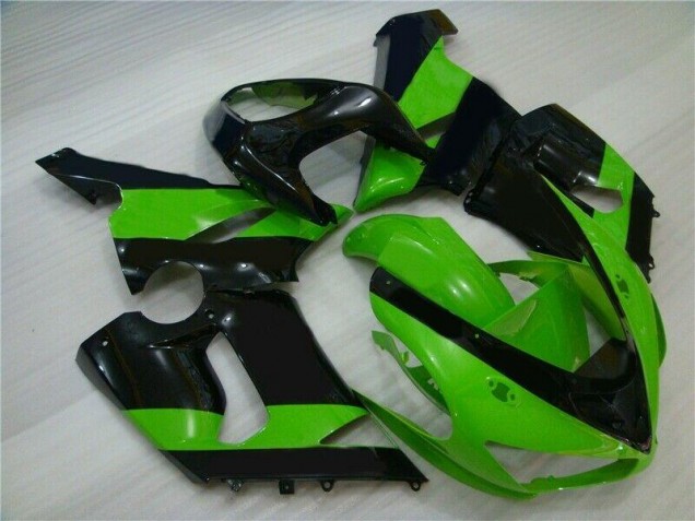 Verde Preto Injeção Kit Carenagem Moto Kawasaki ZX6R 2005-2006 Verde Preto Injeção Kit Carenagem Moto Kawasaki ZX6R 2005-2006